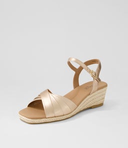 ZARRI SU PALE ROSE GOLD LEATHER