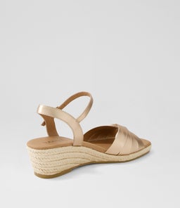 ZARRI SU PALE ROSE GOLD LEATHER