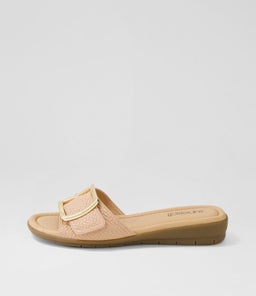 FANITIC SU DK NUDE EMBOSSED LEATHER