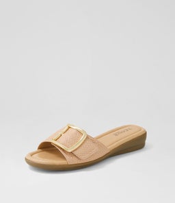 FANITIC SU DK NUDE EMBOSSED LEATHER