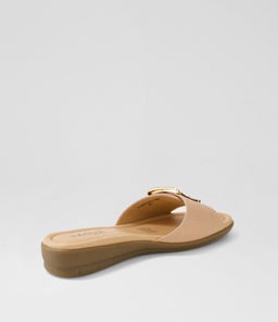 FANITIC SU DK NUDE EMBOSSED LEATHER