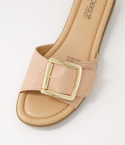 FANITIC SU DK NUDE EMBOSSED LEATHER