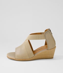 PLAYA SU LT TAUPE LEATHER