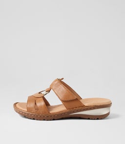 BESTIE SU DK TAN GUM SOLE LEATHER