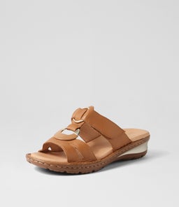 BESTIE SU DK TAN GUM SOLE LEATHER