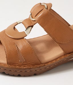 BESTIE SU DK TAN GUM SOLE LEATHER