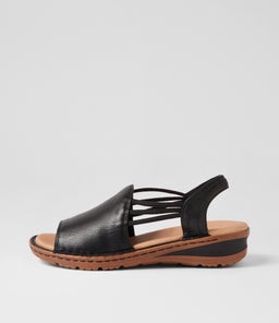BARRINA SU BLACK GUM SOLE LEATHER