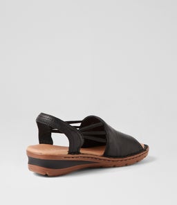BARRINA SU BLACK GUM SOLE LEATHER