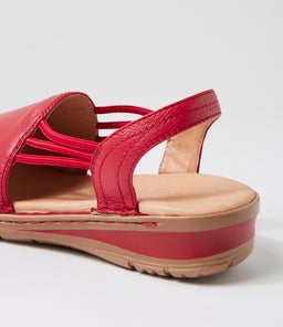 BARRINA SU DK RED GUM SOLE LEATHER