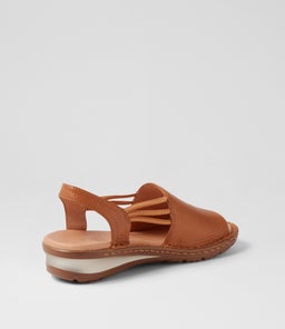 BARRINA SU DK TAN GUM SOLE LEATHER