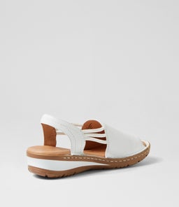 BARRINA SU WHITE GUM SOLE LEATHER