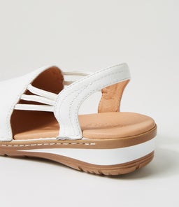BARRINA SU WHITE GUM SOLE LEATHER