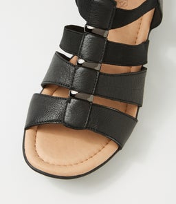 BENNIES SU BLACK BLACK SOLE LEATHER