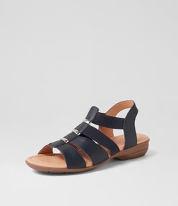 BENNIES SU NAVY GUM SOLE LEATHER