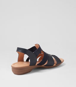 BENNIES SU NAVY GUM SOLE LEATHER