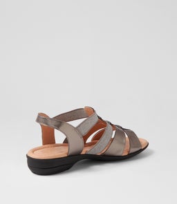 BENNIES SU PEWTER BLACK SOLE LEATHER
