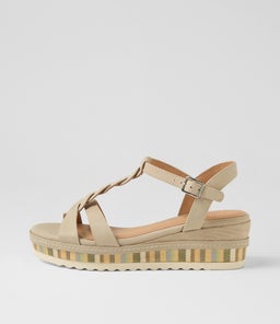 Deena Stone Weave Leather Sandals Deena Stone Weave Leather Sandals