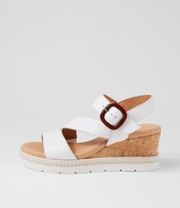 Jennis White Leather Sandals Jennis White Leather Sandals