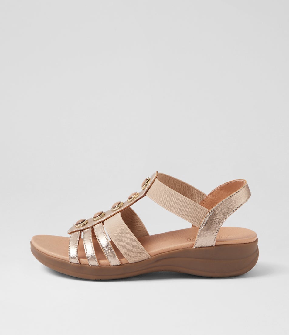 Mason Champagne Leather Sandals