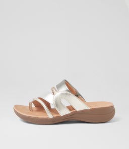 Mia2 Metallic Multi Leather Slides Mia2 Metallic Multi Leather Slides