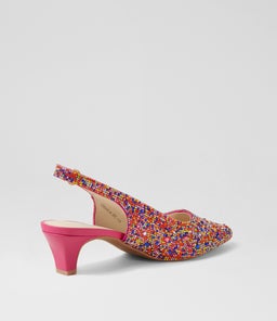 LOOLOO SU RAINBOW FUCHSIA JEWELS LEATHER
