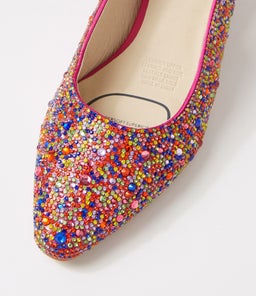 LOOLOO SU RAINBOW FUCHSIA JEWELS LEATHER