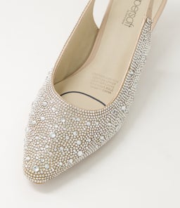 LOOLOO SU SILVER NUDE JEWELS LEATHER