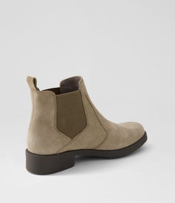 CAITRIN SU DK TAUPE SUEDE