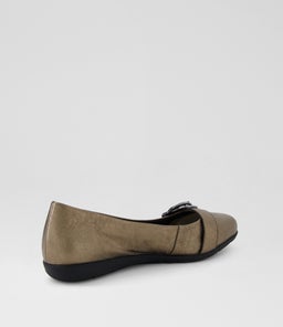 HARPER SU PEWTER TEXTURE METALLIC LEATHER