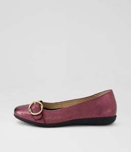 HARPER SU WINE TEXTURE METALLIC LEATHER