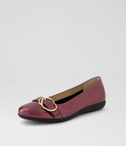 HARPER SU WINE TEXTURE METALLIC LEATHER