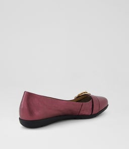 HARPER SU WINE TEXTURE METALLIC LEATHER