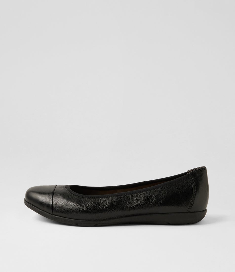 Hallies Black Leather Ballet Flats Hallies Black Leather Ballet Flats