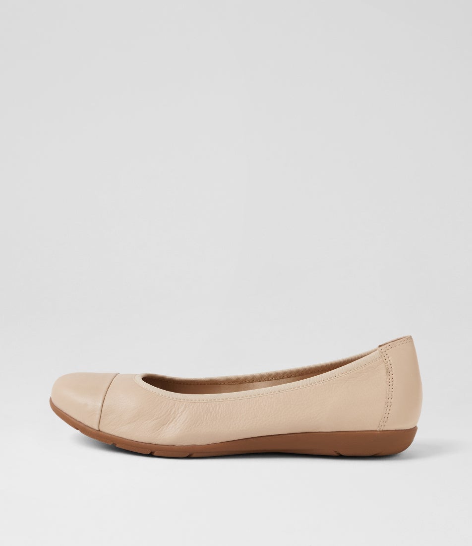 Hallies Almond Leather Ballet Flats Hallies Almond Leather Ballet Flats