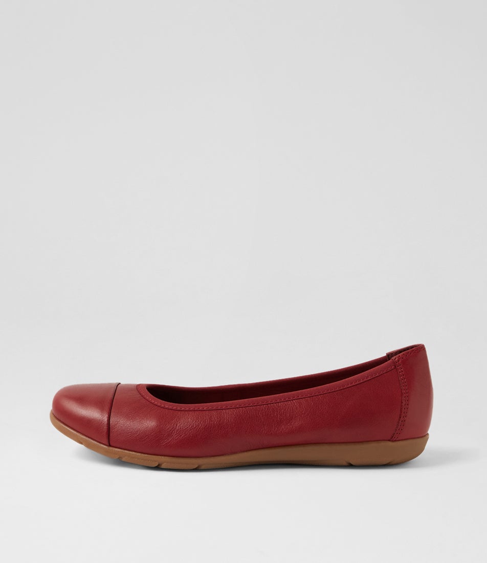 Hallies Cherry Leather Ballet Flats Hallies Cherry Leather Ballet Flats