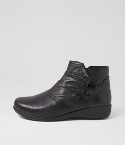 Parisa Black Leather Ankle Boots Parisa Black Leather Ankle Boots