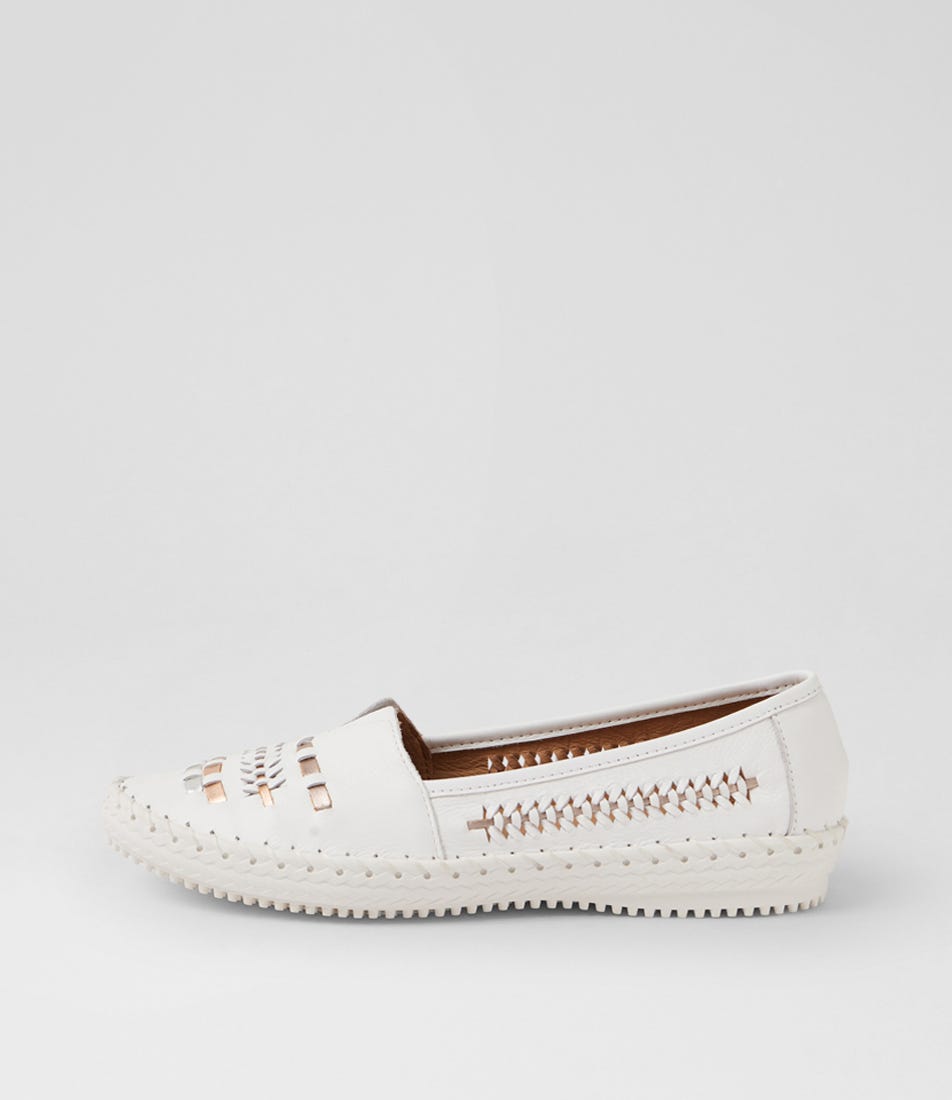 WANDIES SU WHITE MULTI LEATHER