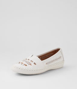 WANDIES SU WHITE MULTI LEATHER
