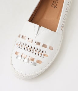 WANDIES SU WHITE MULTI LEATHER