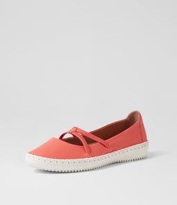WONDERFUL SU CORAL WHITE SOLE LEATHER