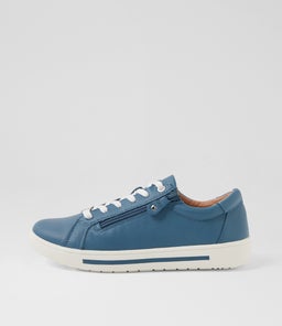 Evone Denim Leather Sneakers Evone Denim Leather Sneakers