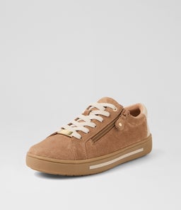 EVONE SU LT CHOC ALMOND SUEDE LEATHER