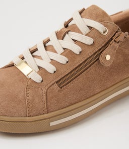 EVONE SU LT CHOC ALMOND SUEDE LEATHER