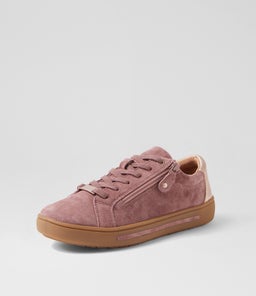 EVONE SU DK MAUVE ROSE GOLD SUEDE LEATHER
