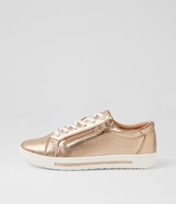 Evone Champagne Leather Sneakers Evone Champagne Leather Sneakers