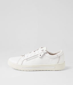 Evone White Leather Sneakers Evone White Leather Sneakers