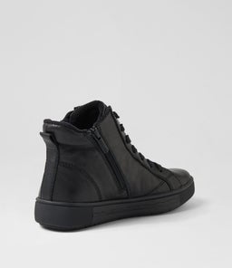 EZZIS SU BLACK BLACK SOLE LEATHER