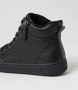 EZZIS SU BLACK BLACK SOLE LEATHER