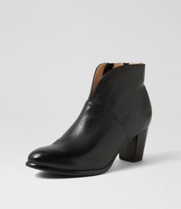 CHRISTINA2 SU BLACK BLACK HEEL LEATHER