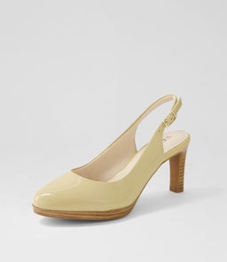 GRAZI SU LT CAMEL NATURAL HEEL PATENT LEATHER